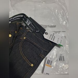 LRG True Straight Denim Jean's - Raw Black - Size 33 , inseam 31 inch